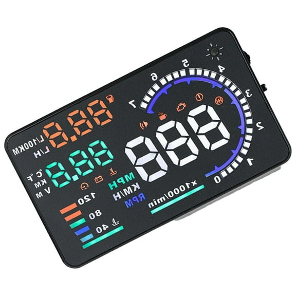 Head Up Display Digital Navigation Speedometer Overspeed Alarm Meter Projector