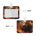 thumbnail image 2 of Kdxio Cool Fire Lion Card Badge Holder Work Badge Sleeve for Office, School, Factory, ID Credit Cards, Driver Licenses and Passes, 2 of 7