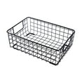 thumbnail image 1 of EVEXPLO Cesta de almacenamiento de alambre metálico con asa, organizador de hierro para frutas y artículos diversos, 1 of 8
