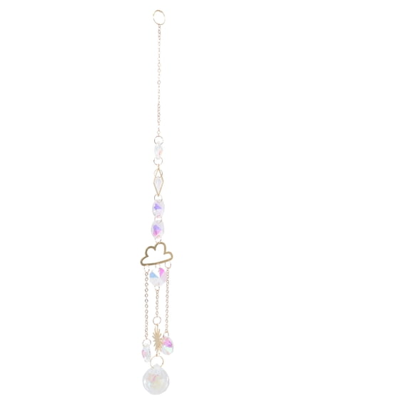 CRILSTYLEO Crystal Glass Sun Catchers Indoor Window Hanging Ornament for Garden and Party Decoration