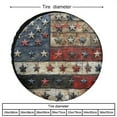 thumbnail image 2 of American Flag Vintage1 Heavy Duty Spare Tire Cover Patriotic Memorial Day Weatherproof Universal Wheel Protectors Fit for SUV Truck Travel Trailer 13 Inch, 2 of 8
