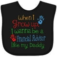 thumbnail image 3 of Inktastic Financial Advisor Like Daddy Boys or Girls Baby Bib, 3 of 4