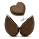 thumbnail image 2 of Caja Corazón Giratoria De Madera Nogal Para Anillos De Boda Lab.G, Cafe, 2 of 5