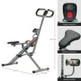 thumbnail image 4 of Sunny & Health Fitness Row-N-Ride Pro Squat Assist Trainer with Free SunnyFit App via Bluetooth, SF-A023053, 4 of 7
