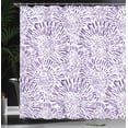 thumbnail image 3 of Ambesonne Botanic Shower Curtain, Vintage Floral Pattern Art, 69"Wx84"L, Blue Violet, 3 of 4