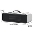 thumbnail image 4 of BotaniNest Portable Space Heater With Thermostat And Overheat For Indoor Use Fast Heating Ceramic Technology Energy Efficient Personal Desk Heater For Home Winter, 4 of 7