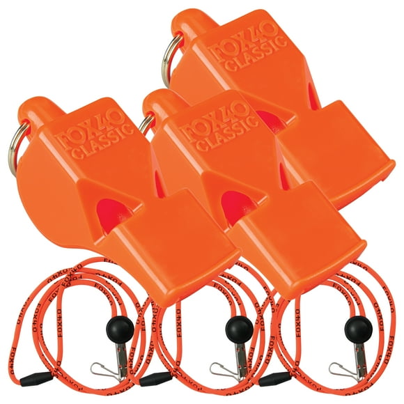 Fox 40 Classic 3 Pack With Lanyard