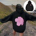thumbnail image 2 of CONFREE Womens Hoodies Floral Prints Hoodies For Women Trendy Long Sleeve Casual Pullover Sweatshirts With Pockets Comfy Winter Clothes, 2 of 7