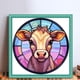 thumbnail image 2 of Hilo Algodón Bordado Punto Cruz Vaca Vitral Impreso 18CT 20x20cm, 2 of 9