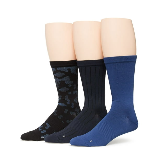 PERRY ELLIS PORTFOLIO Mens 3 Pack Navy Assorted Hexagon Mix Active