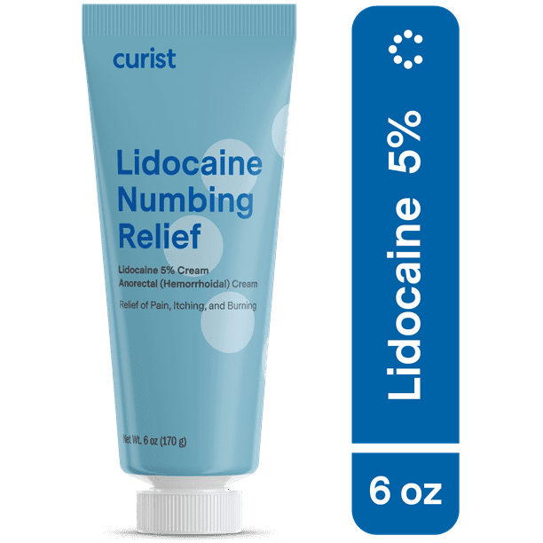 Curist Lidocaine Cream OTC Lidocaine 5 Topical Pain Relief Numbing