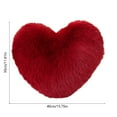 thumbnail image 3 of Heart Shaped Throw Pillow 15.74x11.81 Inch, Plush Sofa Cushion for Valentine's Day Gift, Wedding Home Decor, Soft Polyester Heart Pillow for Bedroom Living Room, Romantic Decorative Accent Pillow, 3 of 6
