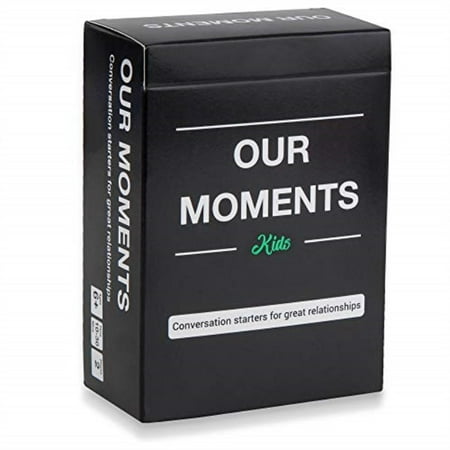Fun Family Card Game OUR MOMENTS Kids: 100 Conversation Starters for Parent-Child Relationship Building - Fun Family Road Trip, Dinner or Bed Time Card Game ()