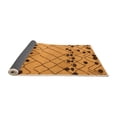 thumbnail image 2 of Ahgly Company Indoor Square Abstract Orange Modern Area Rugs, 6' Square, 2 of 4