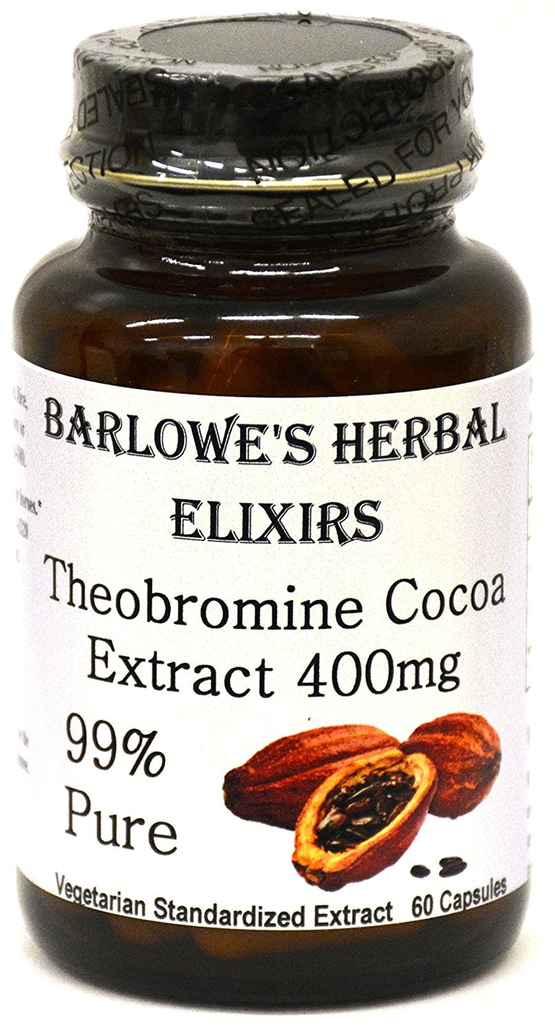 Theobromine Cocoa Extract 99 60 350mg VegiCaps Stearate Free