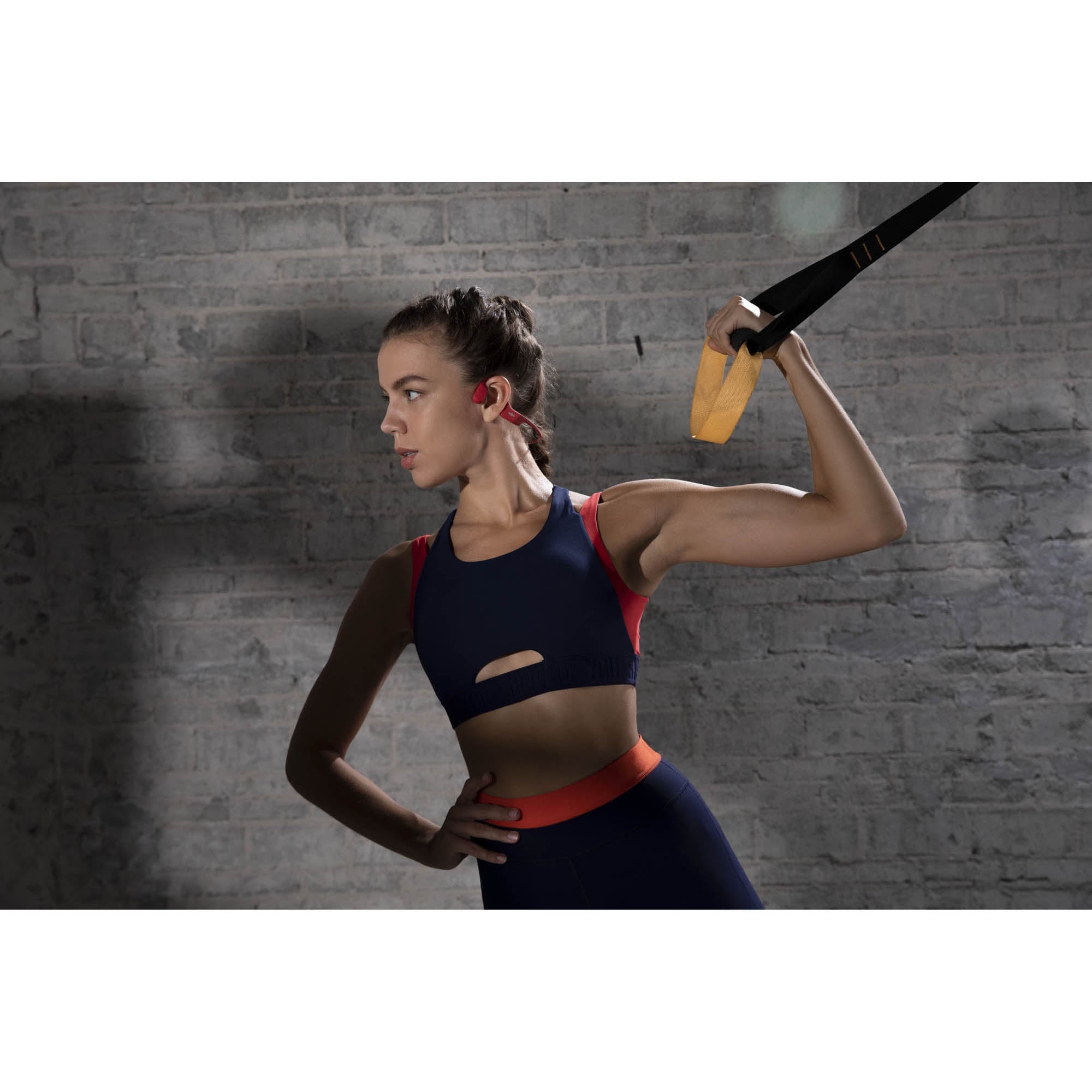 Shokz - OpenRun, Bone Conduction Sports Headphones, Red