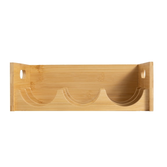 Better Homes & Gardens Bamboo Bottle Organizer, 11.65L x 4.02W x 8.03H inch, Kitchen Storage Rack