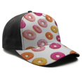 thumbnail image 3 of Design Pattern Baseball Cap – Stylish Spliced Design Adjustable Trucker Hat with Full Print Front & Brim, Breathable Cotton Blend Snapback for Sports, Travel & Daily Wear, 3 of 3