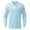 Light blue, variant on Vedolay Mens Polo Shirts Shirts Fall Casual Long Sleeve Tops ,L