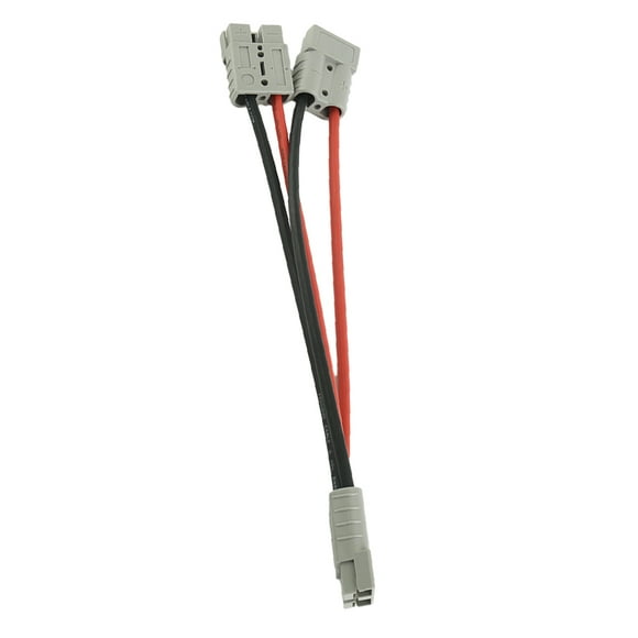 Xingzhi Auto Anderson Splitter Connector Y Adapter Adapter Splitter 50 Amp Anderson Plug Connector Double Y Adaptor Reliable 1Set