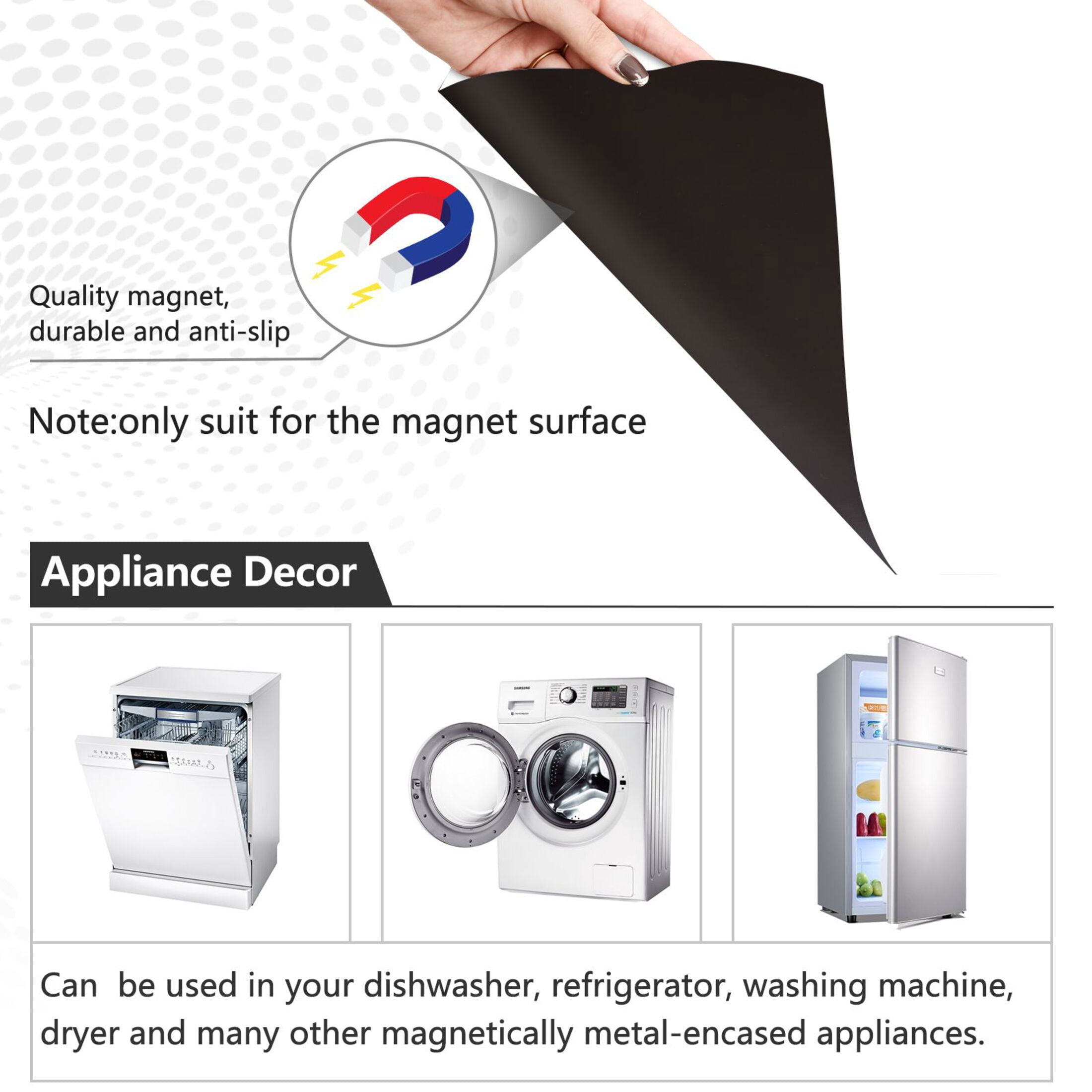 Dishwasher Magnetic Sticker 23x26 Inch Refrigerator Magnetic Sticker Washing Machine Magnetic Sticker Kitchen Panel Magnetic Sticker Home Decor Beautiful Orange Trees