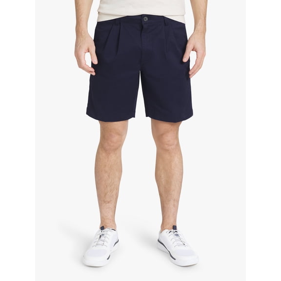 Chaps Men's Seacoast Stretch Twill Pleated Short, Sizes 30-40, 8" Inseam