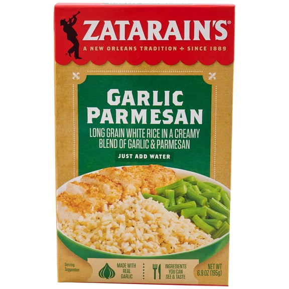 Zatarain's Garlic Parmesan Long Grain White Rice, 6.9 oz