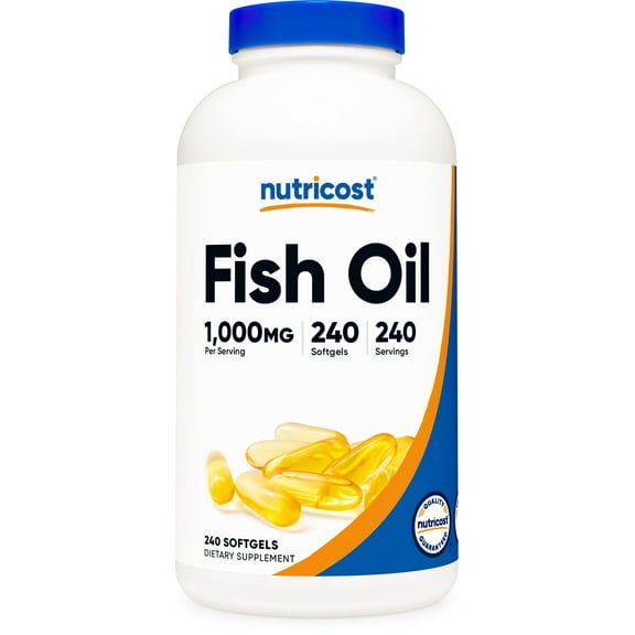 Nutricost Fish Oil Supplement 1000mg, 240 Softgels - 560mg of Omega-3
