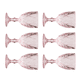 thumbnail image 4 of Juego 6 Copas De Vino Grande Agua Vidrio Cristal Color 325ml Belug, Rosa, 4 of 4