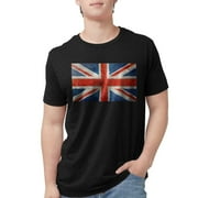 CafePress - UK British Union Jack Flag Retro Style 3:5 Men's D - Mens Tri-blend T-Shirt