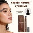 thumbnail image 3 of Upgraded Microblading Eyebrow Pencil, Micro-Fork Tip Brow Pen, Waterproof Long Lasting Natural Hair-Like Eyebrow Pencil for Women.(Light Brown), 3 of 7