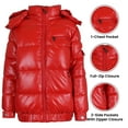 thumbnail image 2 of Womens Full Zip Heavyweight Bubble Jacket With Detachable Fur Hood (S-XL), 2 of 4