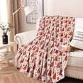 thumbnail image 2 of Red Christmas Tree Pattern Round Blanket,Comfortable Soft Flannel Throw Blanket,All Season,Warm Lightweight Blankets for Sofa Bed Couch Living Room Chair 60"x60", 2 of 5