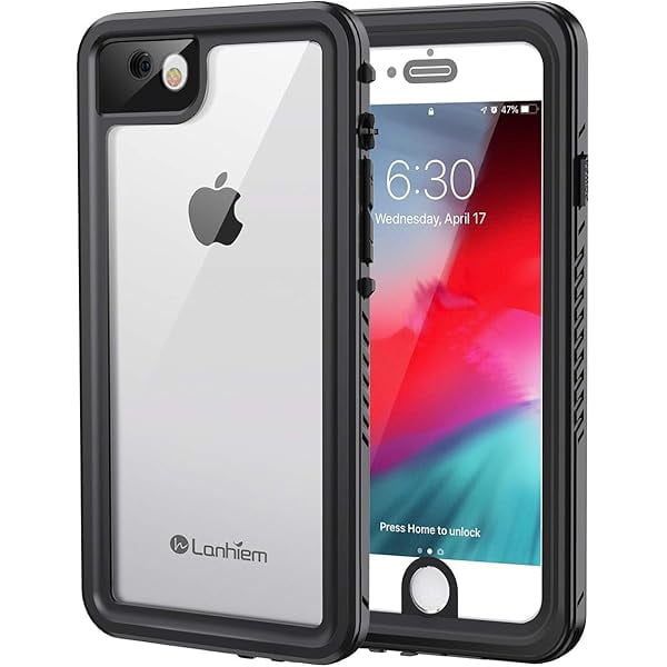 wonima11 Lanhiem for iPhone SE 2022 2020 Case, iPhone 7 8 case, IP68 Waterproof Dustproof Case with Screen Protector, Heavy Duty Full Body Protective Phone Cover for iPhone SE 2nd 3rd, Black