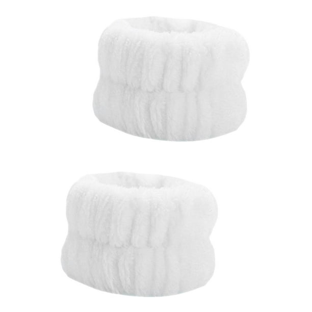 Toalla absorbente para lavarse la muñeca, cómodas correas para la muñeca para lavarse la cara Blanco