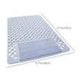 thumbnail image 3 of Gumesh Non-Slip Bath Mat, 16x28 Inch Square Waterproof Shower Floor Mat, Foot sole brush Bathroom Carpet with Quick-Drain Design for Tub & Shower, 3 of 6