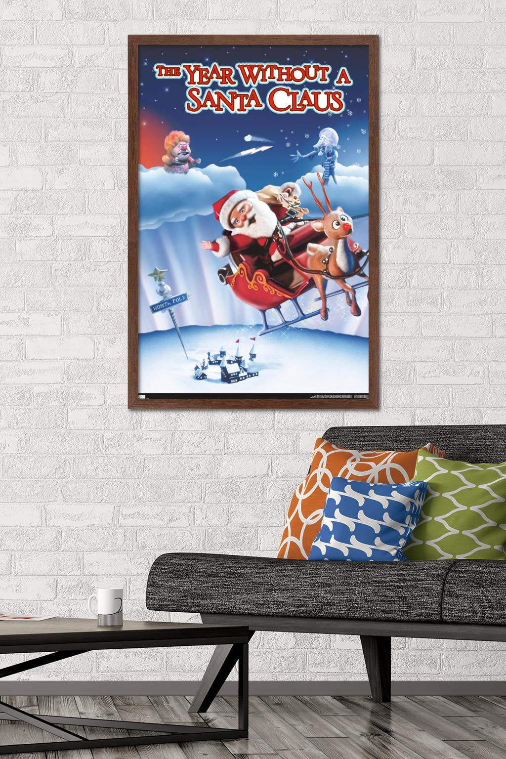 The Year Without A Santa Claus - One Sheet Wall Poster, 22.375" x 34", Framed