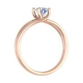 thumbnail image 2 of 1/2 Carat 4-Prong Set Diamond Solitaire Engagement Ring in 14K Rose Gold (Ring Size 4.25), 2 of 5