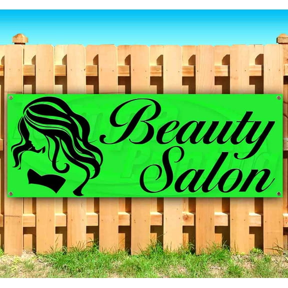 Beauty Salon5 13 oz Vinyl Banner With Metal Grommets