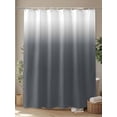 thumbnail image 4 of Shower Curtains Grey Polka Dots Ombre Bath Curtain Gradient Gradual Color Waterproof Bathroom Shower Curtain Set with Hooks Decoration 72 x 84 Inches, 4 of 7