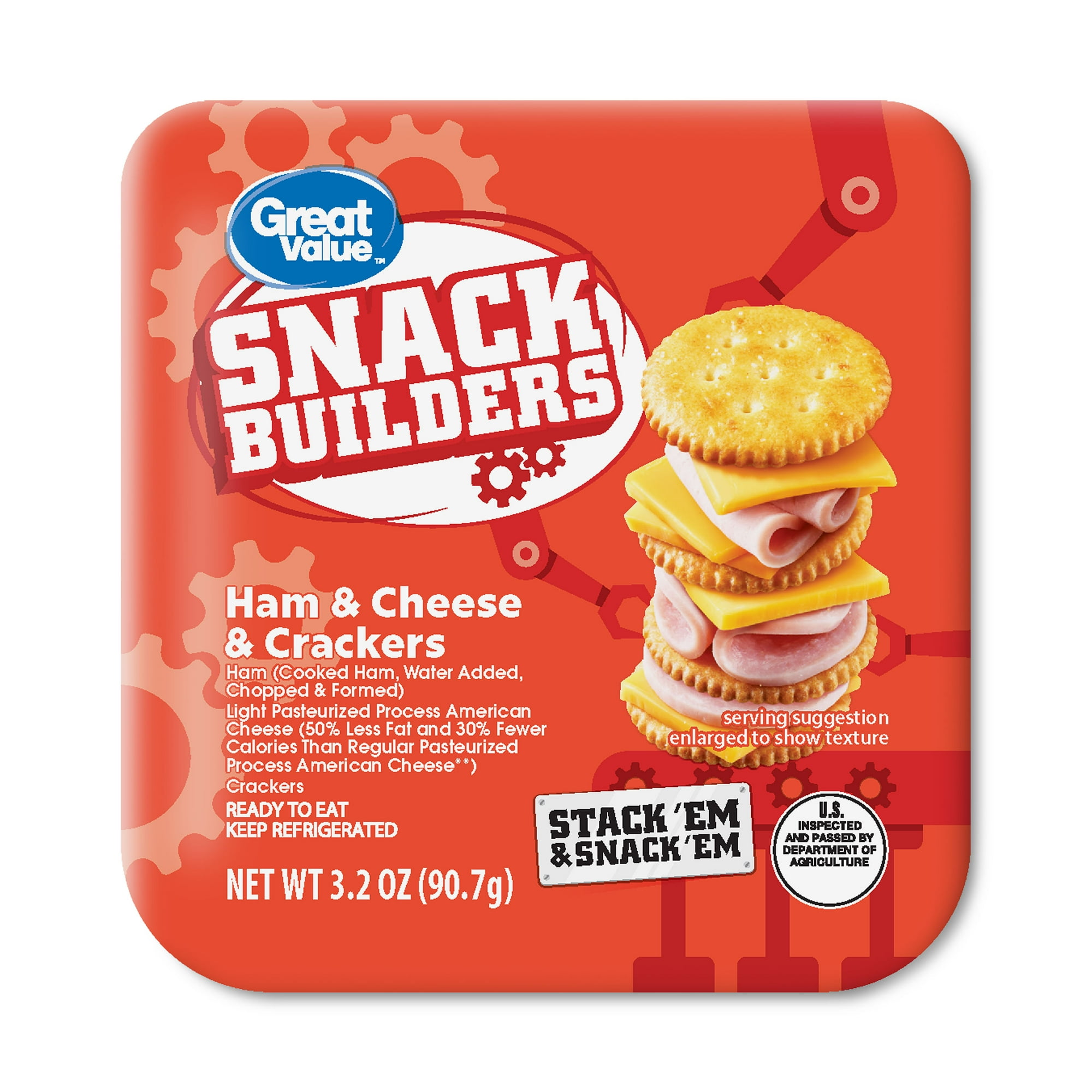 Great Value Ham and Cheese Snack Builders, 3.20 oz