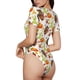 thumbnail image 2 of Balery Body de cuello redondo de manga corta para mujer Tops de manga corta Tops básicos-Small, 2 of 7