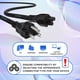 thumbnail image 2 of SatelliteSale Cable de Alimentación Universal para Computadora de Alta Resistencia con Certificación UL, Macho NEMA 5-15P a Hembra IEC C5, Cable Universal de PVC Negro de 30 Cm., 2 of 6