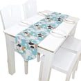 thumbnail image 5 of SKYSONIC Table Runner Cows Milk Bottle and White Blobs Washable Table Cloth Runner for Holiday Home Wedding Table Top Decoration 13x90 Inches, 5 of 5