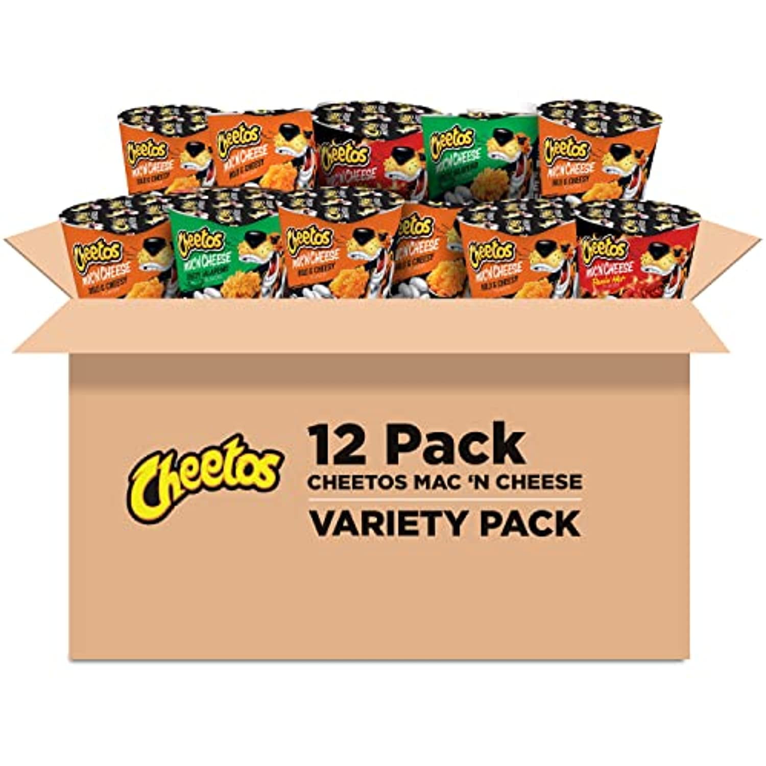 Cheetos Mac N Cheese, 3 Variety Pack, (12 Cups) - Walmart.com