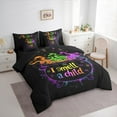 thumbnail image 3 of jejeloiu Happy Halloween Bedding Comforter Set 7-Piece,I Amell A Child King Bedding Sets,Colorful Bed Sheets For Children,Luxury Bedroom Decor Reversible, 3 of 8