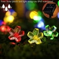 thumbnail image 4 of Cadena de luces LED de flor de cerezo solar-8 modos 6,5 m 30 luces-color Adepaton ZH-089, 4 of 9
