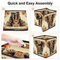 thumbnail image 4 of Elephant Large Capacity Foldable Toy Box Storage Bin Storage Baskets with Handle 10.8"x10.5"x10.6, 4 of 6