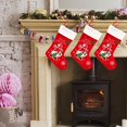 thumbnail image 4 of Jiaroswwei Goodie Bag Christmas Pattern Wear-Resistant Fabric Gnome Snowflake Stocking Xmas Tree Decor, 4 of 8