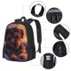 thumbnail image 2 of Easygdp Puppy Lying On A Cloud Mochila de Gran Capacidad Minimalista Ideal para Escuela, Viajes y Uso Diario, 2 of 6